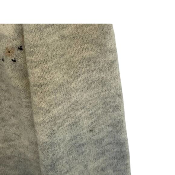 Tribal Fair Isle Gray Nordic Icelandic Raglan Pullover Sweater Size 3X - Picture 6 of 8